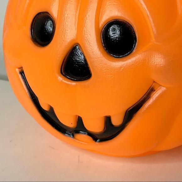 Vintage Norfolk Halloween Trick-or-Treat Pumpkin Bucket‎ Blow Mold Made in USA - Picture 4 of 6